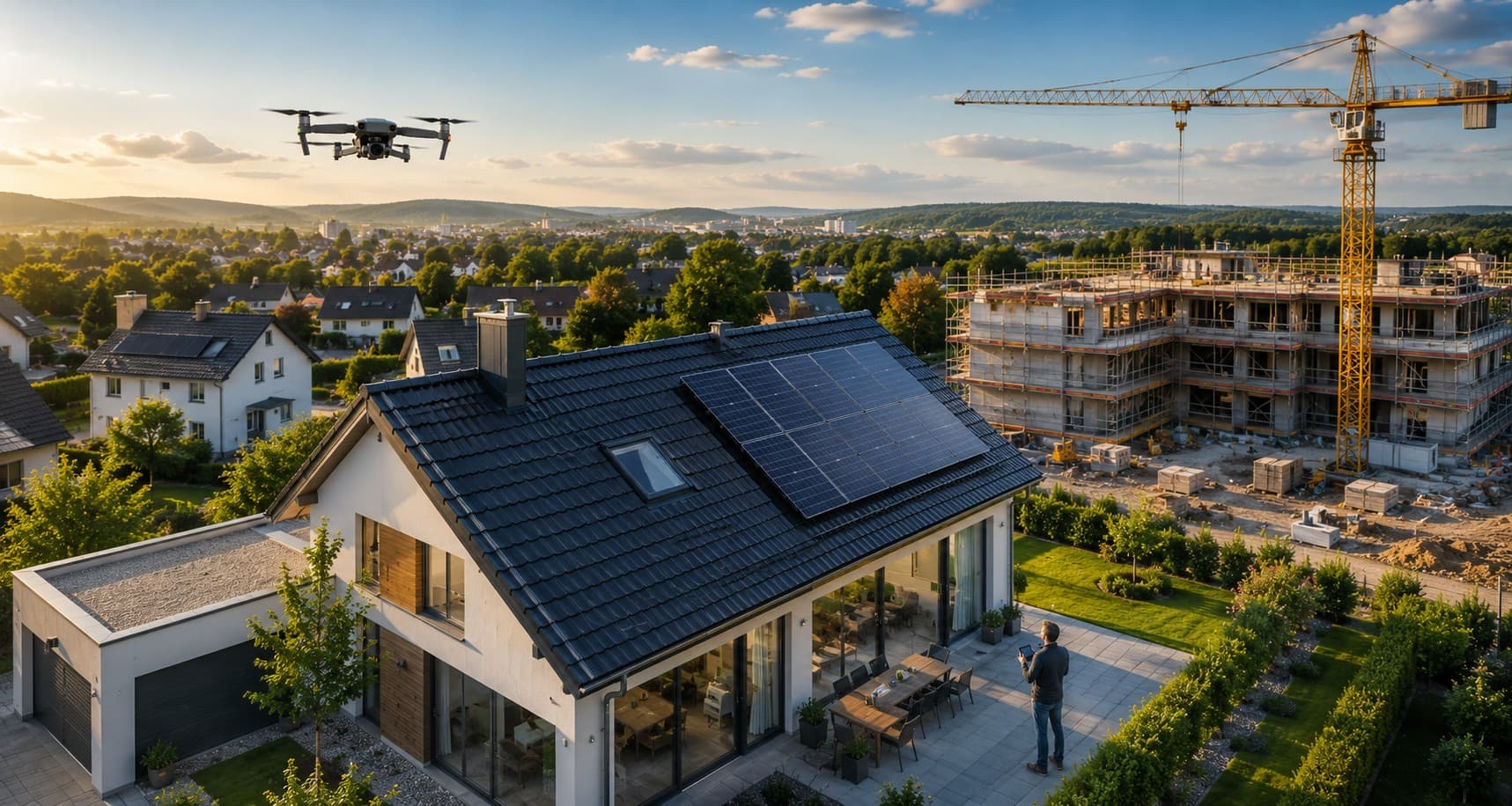 Drone services for property, solar and construction
